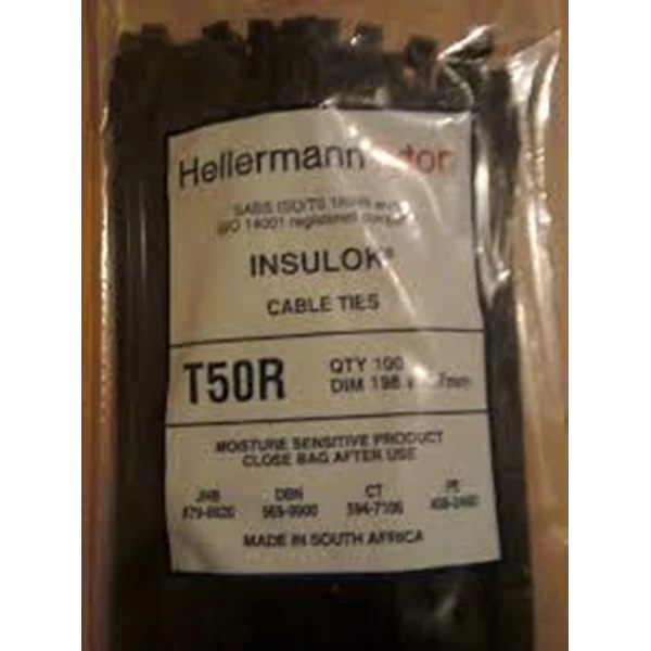 Black Hellermann Tyton Insulok Cable Ties